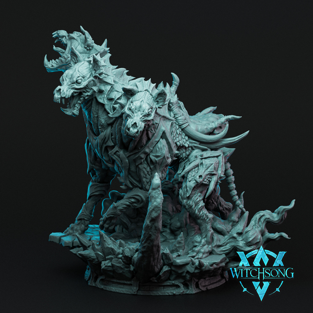 Cerberus, Underworld Guardian - Witchsong Miniatures